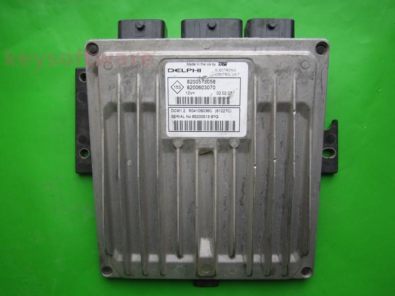 ECU Dacia Logan 1.5DCI 8200603070 81227C DCM1.2 }