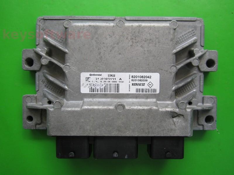 ECU Dacia Sandero 1.2 8201082042 S120205101A SIM32