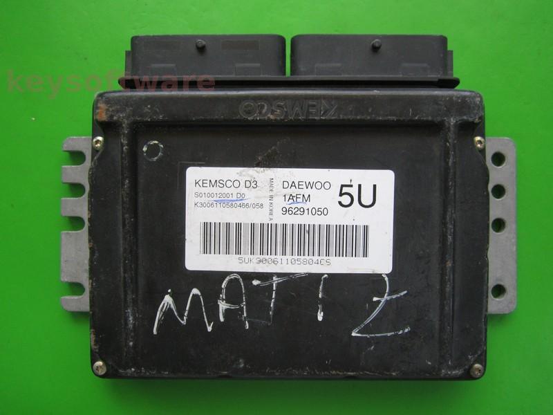 ECU Daewoo Matiz 0.8 96291050 S010012001D0 1AFM KEMSCO D3