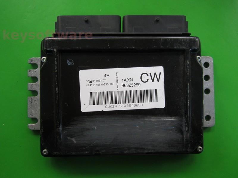 ECU Daewoo Matiz 1.0 96325259 S010016031 1AXN KEMSCO 4R