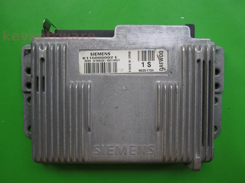 ECU Daewoo Matiz 0.9 K115000002E 96351734 1S