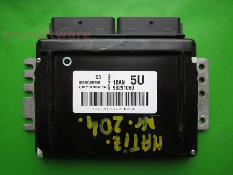 ECU Daewoo Matiz 0.8 96291050 S010012001E5 1BAN KEMSCO D3