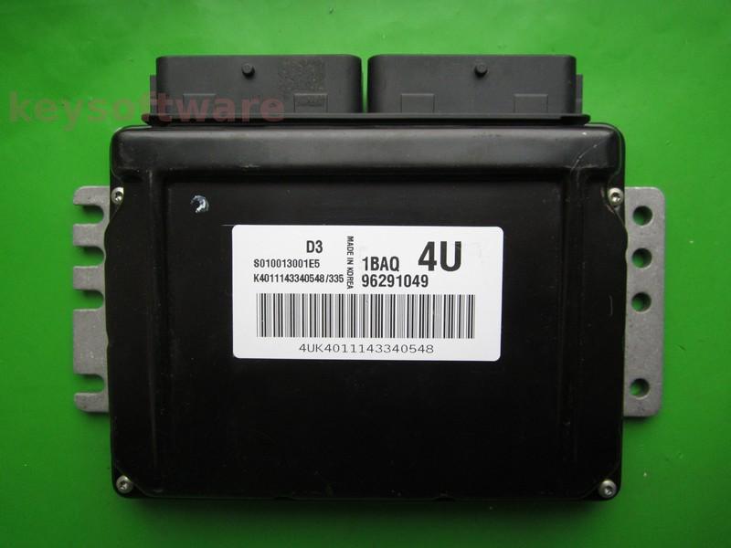 ECU Daewoo Matiz 0.8 96291049 S010013001E5 1BAQ KEMSCO D3