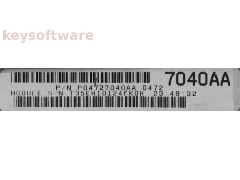 ECU Dodge Caravan 3.3 P04727040AA