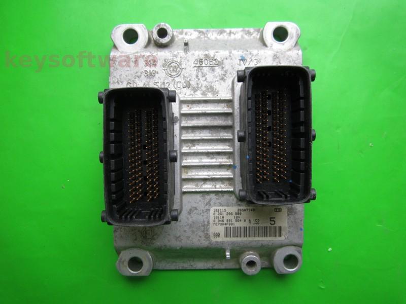 ECU Fiat Punto 1.2 46801964 0261206980 ME7.3H4 }