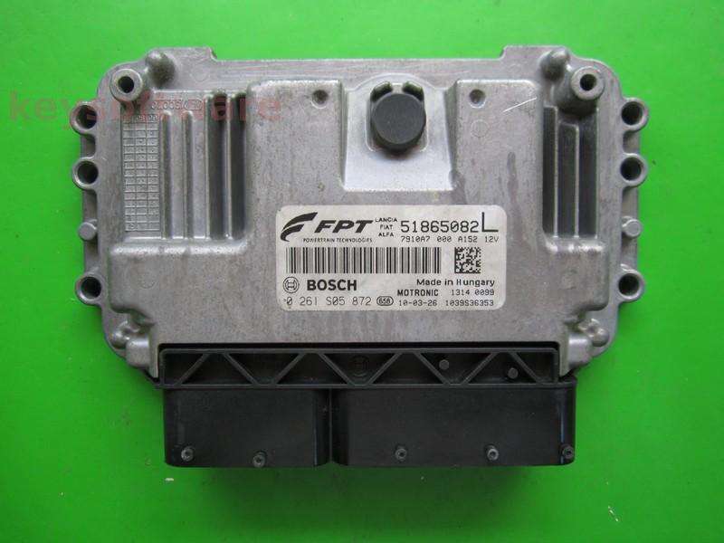 ECU Fiat Bravo 1.4 51865082 0261S05872 ME7.9.10