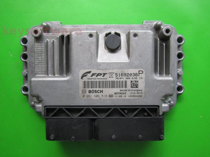 ECU Fiat 500 1.4 51892038 0261S06518 SG-ME7-910