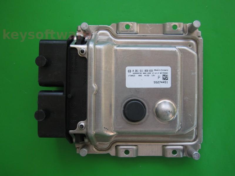 ECU Fiat 500 1.4 55274451 0261S11859 ME17.3.0