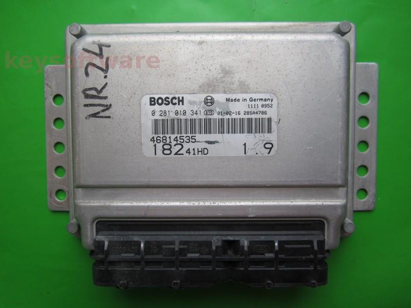 ECU Fiat Bravo 1.9JTD 46814535 0281010341 EDC15C7 }