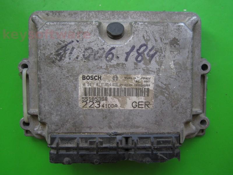 ECU Fiat Doblo 1.9JTD 55195358 0281011854 EDC15C7