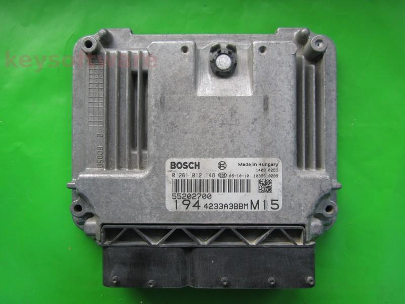 ECU Fiat Croma 1.9JTD 55202700 0281012148 EDC16C39