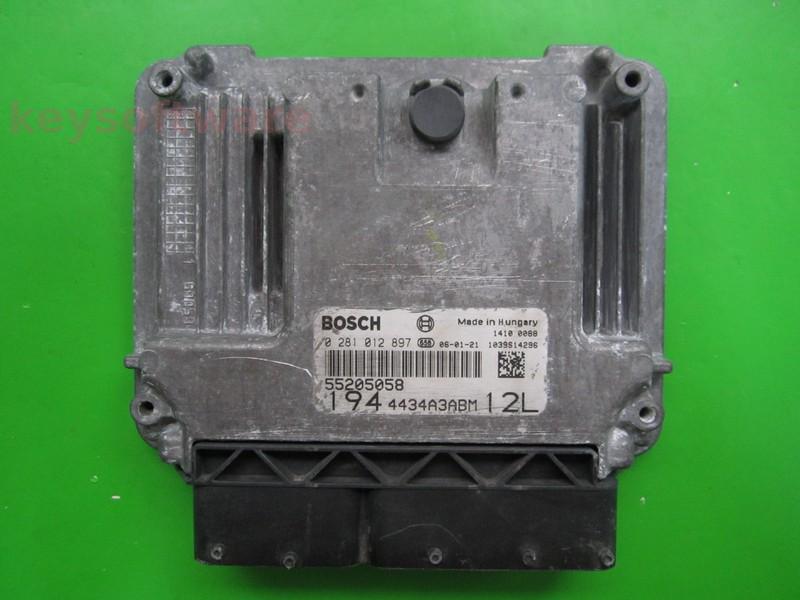 ECU Fiat Croma 1.9JTD 55205058 0281012897 EDC16C39