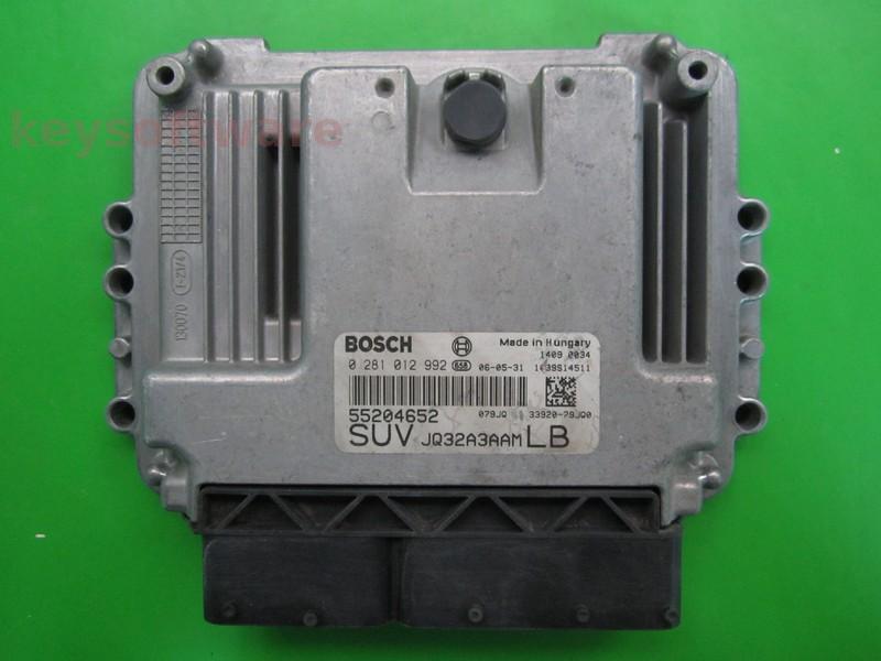 ECU Suzuki SX4 1.9DDIS 33920-79JQ0 0281012992 EDC16C39