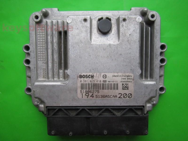ECU Fiat Croma 2.4JTD 51806275 0281013410 EDC16C39