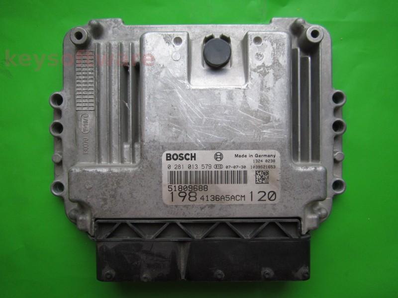 ECU Fiat Bravo 1.9JTD 51809688 0281013579 EDC16C39 }