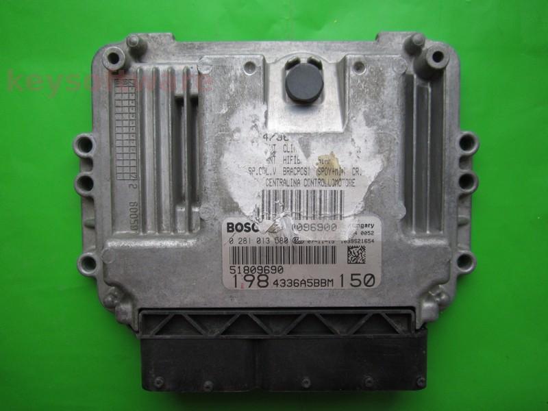 ECU Fiat Bravo 1.9JTD 51809690 0281013580 EDC16C39 {+