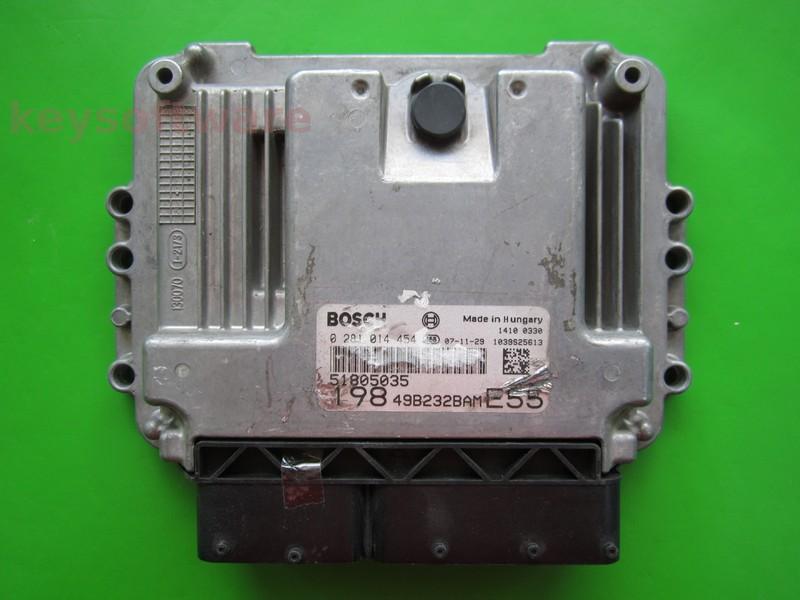 ECU Fiat Bravo 1.6JTD 51805035 0281014454 EDC16C39 }