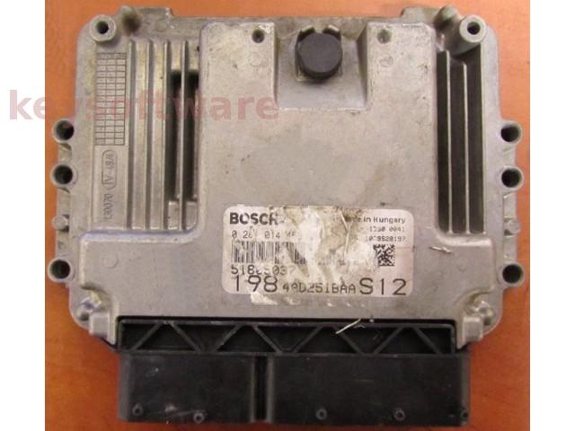ECU Fiat Bravo 1.6JTD 51805037 0281014456 EDC16C39 {