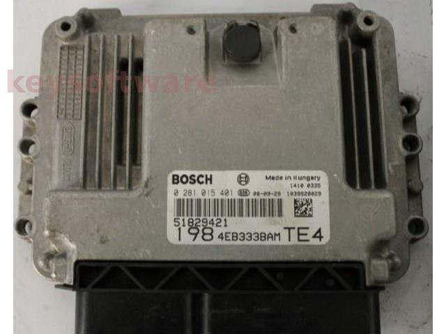 ECU Fiat Bravo 1.6JTD 51829421 0281015401 EDC16C39 {+