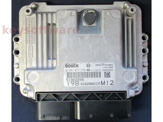 ECU Fiat Bravo 1.6JTD 51902998 0281017779 EDC16C39 {