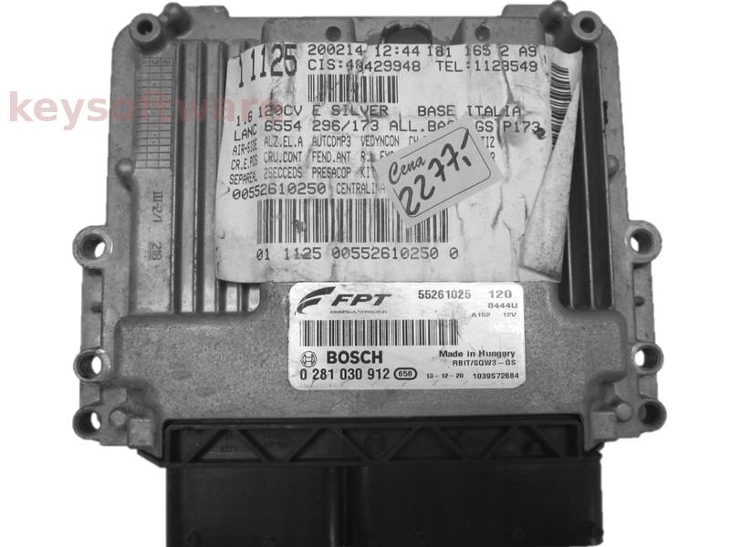 ECU Fiat Bravo 1.6 55261025 0281030912 EDC17C49