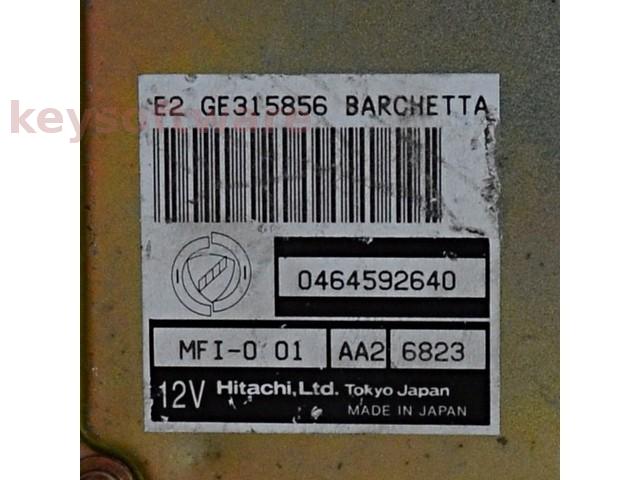 ECU Fiat Barchetta 1.8 46459264 GE315856 MFI 001 {