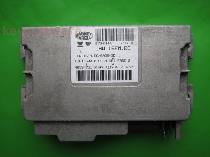ECU Fiat 600 0.9 46534751 6160209502 IAW 16FM.EC