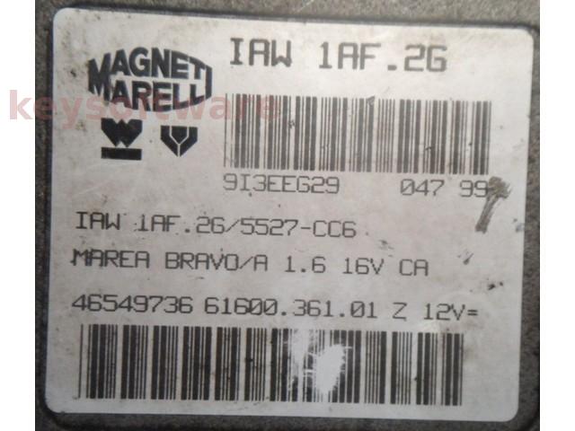 ECU Fiat Bravo 1.6 46549736 6160036101 IAW 1AF.2G {