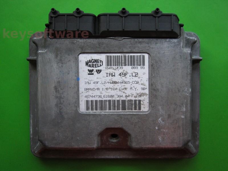 ECU Fiat Bravo 1.6 46744736 6160038404 IAW 49F.L2