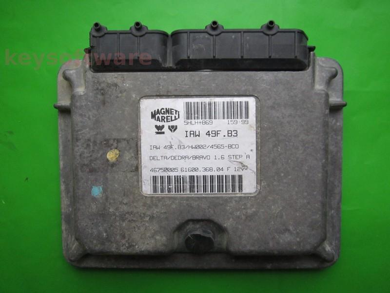 ECU Fiat Bravo 1.6 46750005 6160036804 IAW 49F.B3