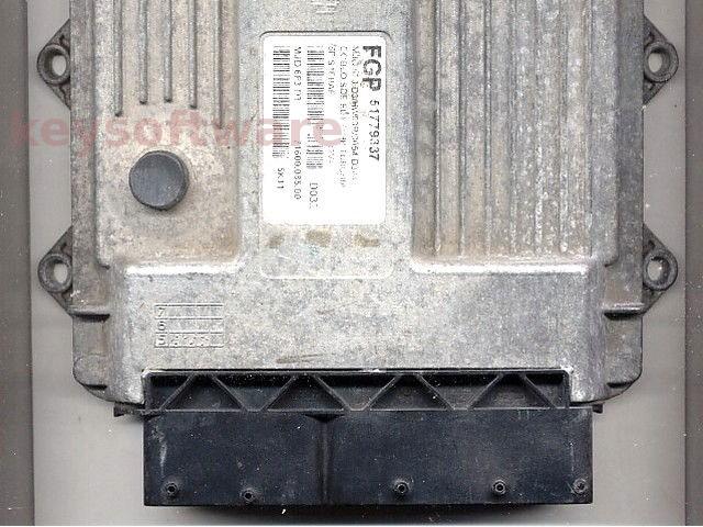 ECU Fiat Doblo 1.3JTD 51779337 7160008500 6F3.D3