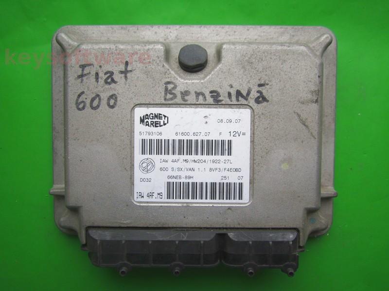 ECU Fiat 600 1.1 51793106 6160062707 IAW 4AF.M9`