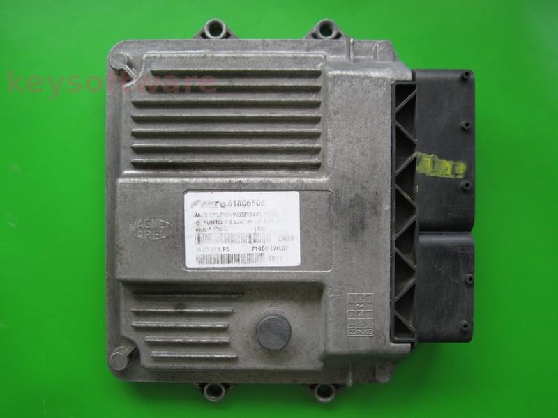 ECU Fiat Grande Punto 1.3JTD 51806505 7160017002 6F3.P5 HW03P