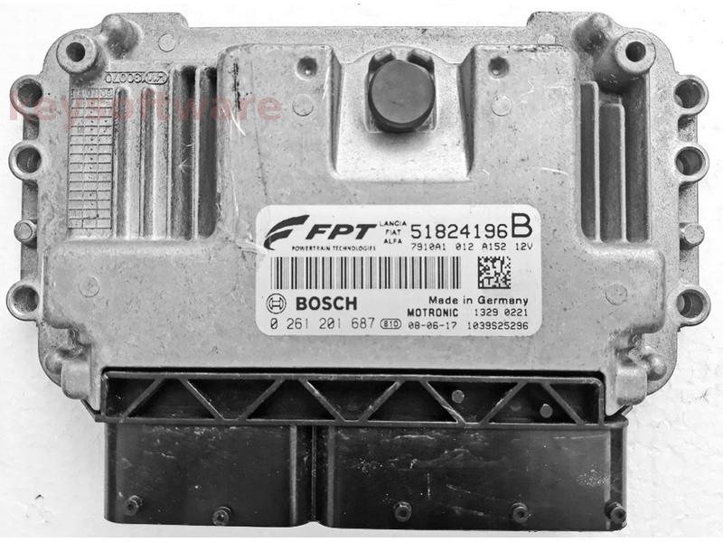 ECU Fiat Bravo 1.4 51824196 0261201687 ME7.9.10 {
