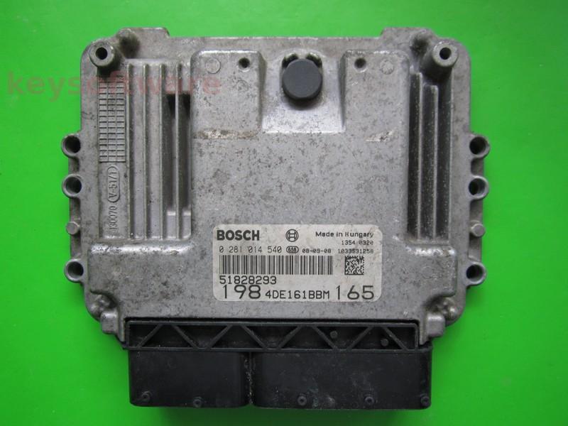 ECU Fiat Bravo 2.0JTD 51828293 0281014540 EDC16C39