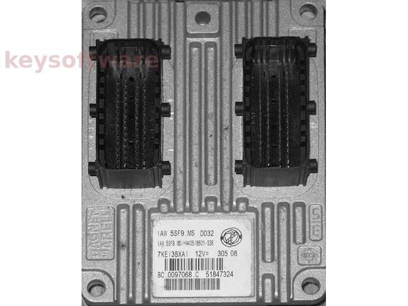 ECU Fiat 500 1.2 51847324 IAW 5SF9.MS {