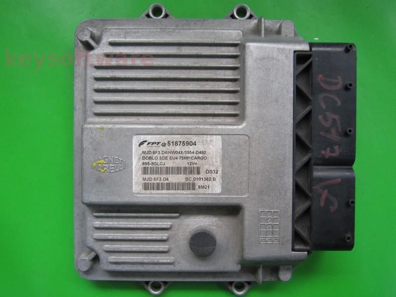 ECU Fiat Doblo 1.3JTD 51875904 6F3.D4