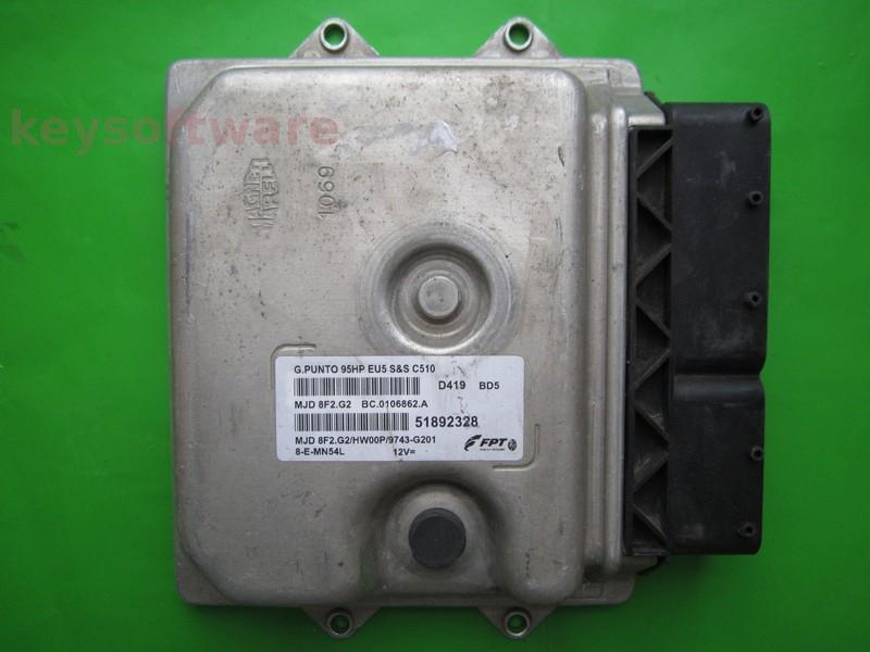 ECU Fiat Grande Punto 1.3JTD 51892328 8F2.G2 {