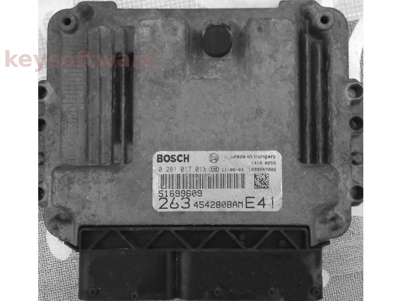 ECU Fiat Doblo 1.6 JTD 51899609 0281017013 EDC16C39 {