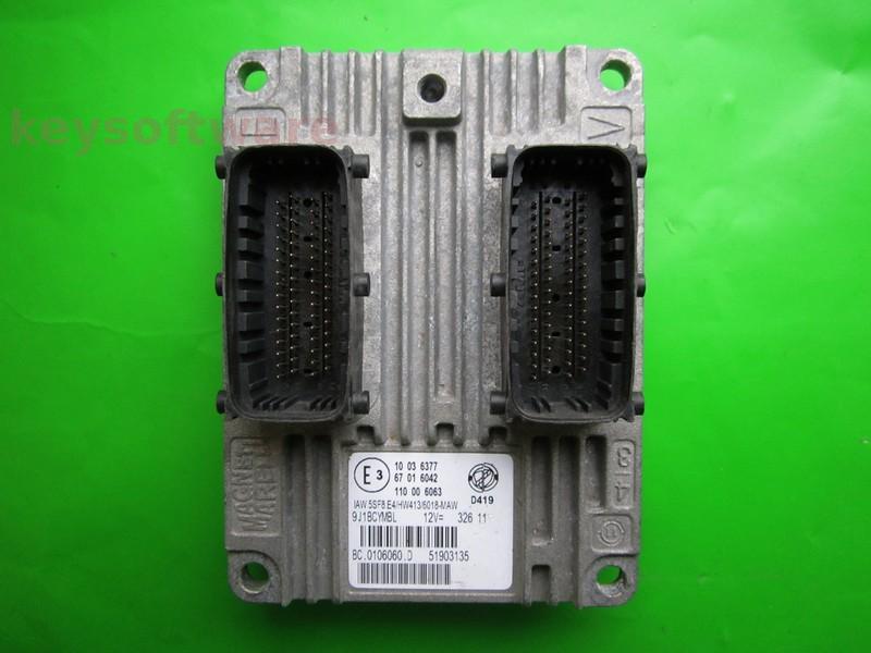 ECU Fiat 500 1.4 51903135 IAW 5SF8.E4