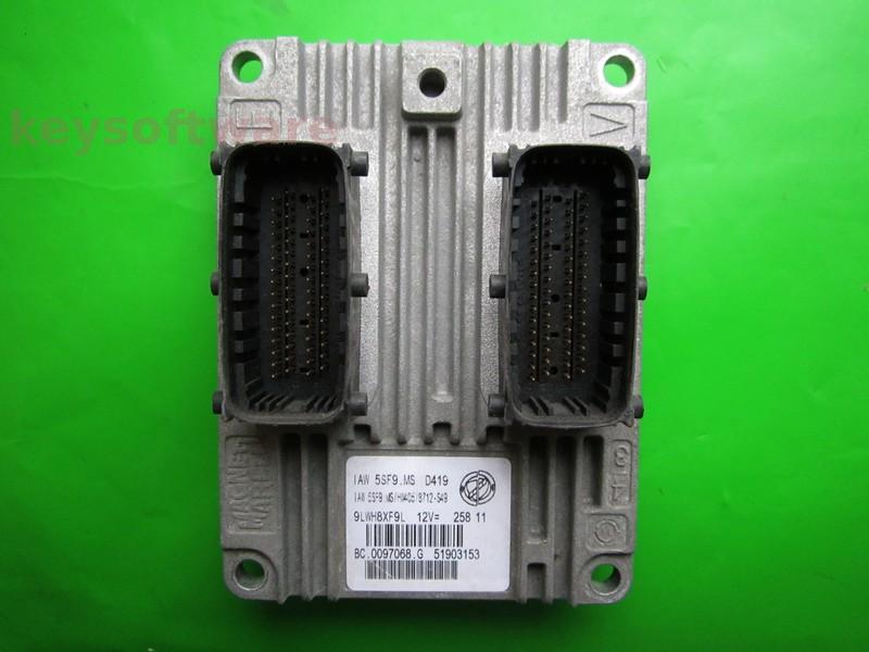 ECU Fiat 500 1.2 51903153 IAW 5SF9.MS