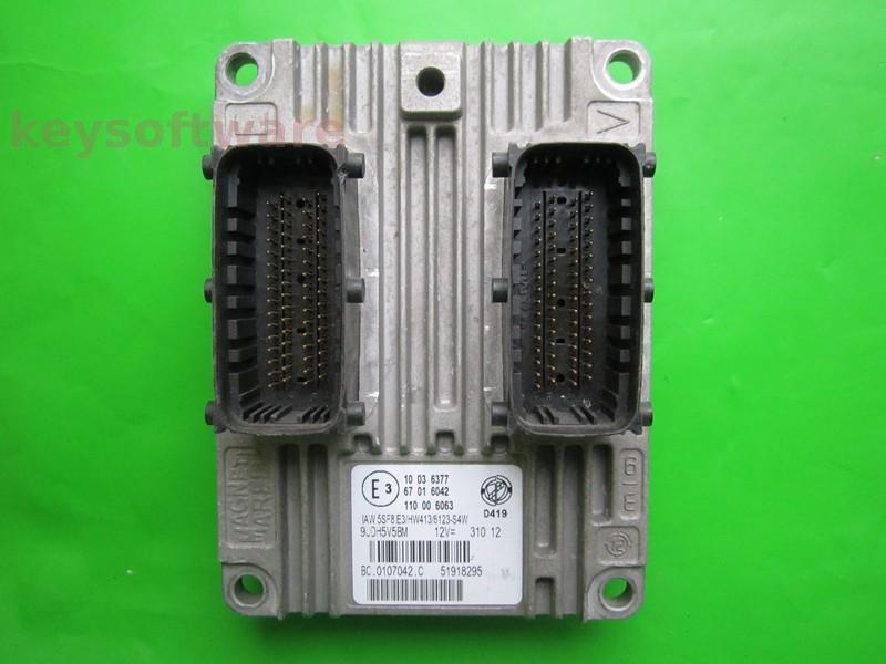 ECU Fiat 500 1.2 51918295 IAW 5SF8.E3