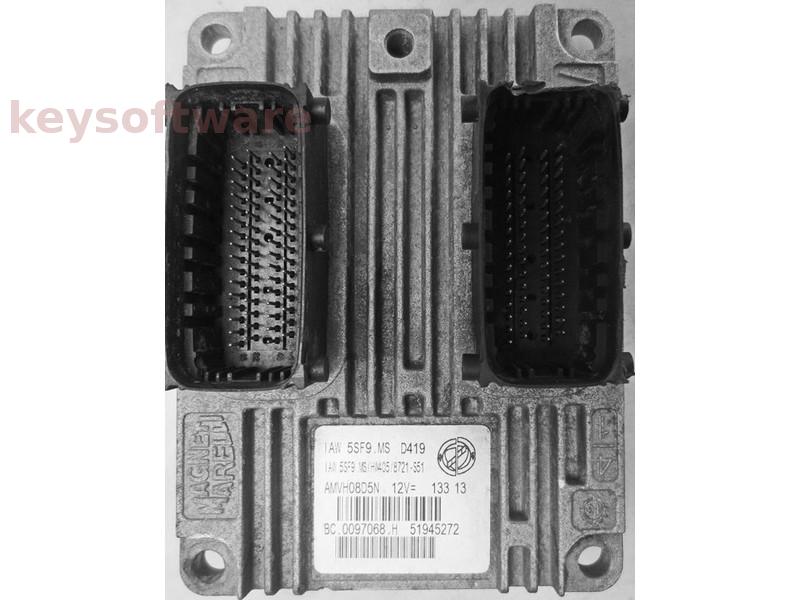 ECU Fiat 500 1.2 51945272 IAW 5SF9.MS {