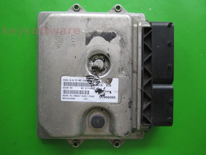 ECU Fiat 500 0.9 51966060 8GSW.HC EURO6