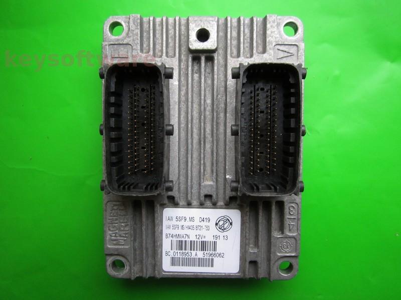 ECU Fiat 500 1.4 51966062 IAW 5SF9.MS