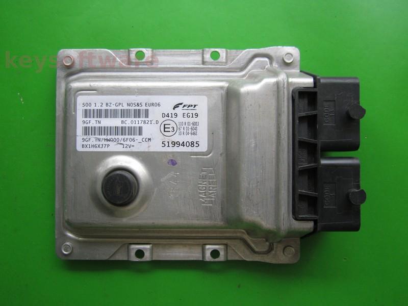ECU Fiat 500 1.2 51994085 9GF.TN