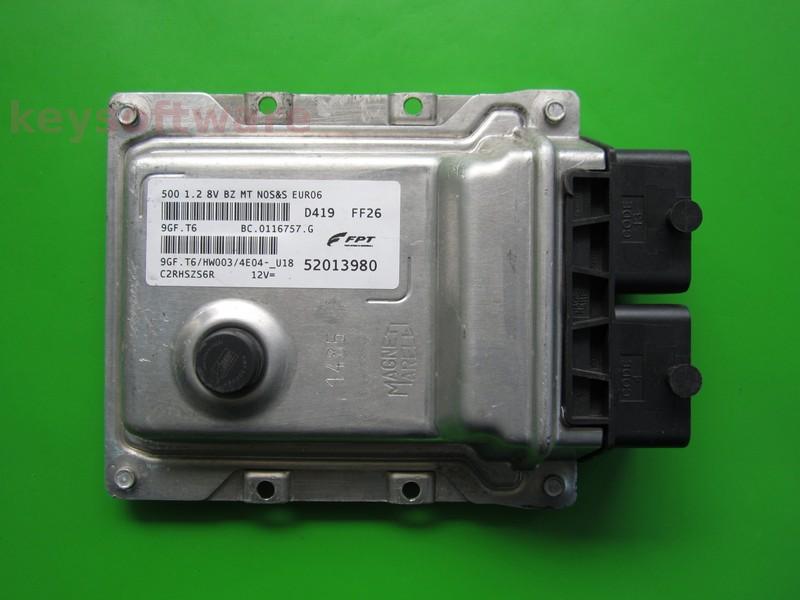 ECU Fiat 500 1.2 52013980 9GF.T6 EURO6 {