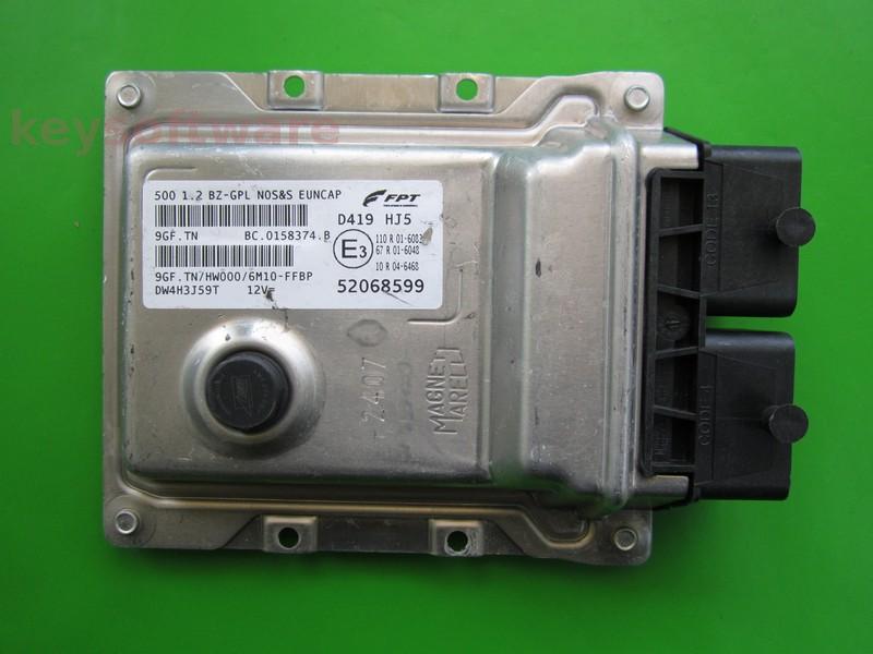 ECU Fiat 500 1.2 52068599 9GF.TN }