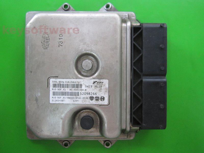 ECU Fiat 500 1.3JTD 52098266 9DF.X1