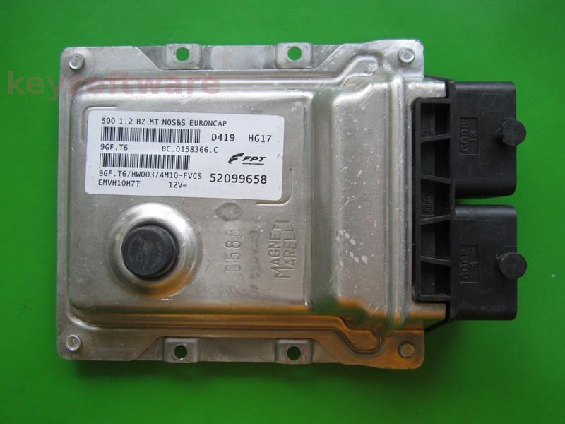ECU Fiat 500 1.2 52099658 9GF.T6 }